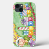 Coques Case-Mate iPhone Joli train chenille de Noël avec des cadeaux (Verso)
