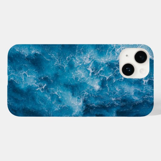 Coques Case-Mate iPhone Joli Turquoise Blue Aqua Turquoise Geode Motif Coq (Verso (horizontal))
