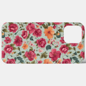 Coques Case-Mate iPhone Joli Vecteur Floral Art Motif sans couture (Verso (horizontal))