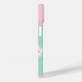 Coques Case-Mate iPhone Joli vert pastel avec ballons (Verso / Droite)