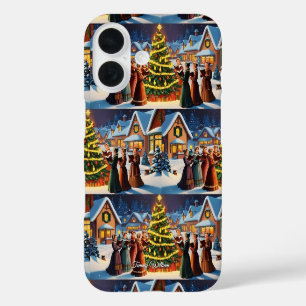 Coques iPhone 16 Joli Vintage traditionnel Élégant Joyeux Noël
