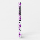 Coques Case-Mate iPhone Joli violet blanc rose motif (Dos/Gauche)