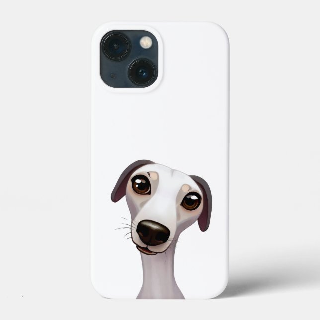 Coques Case-Mate iPhone Joli Whippet - Une oeuvre de style dessin animé (Verso)