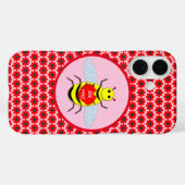 Coques Case-Mate iPhone Jolie abeille de la Saint-Valentin (Verso (horizontal))