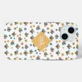 Coques Case-Mate iPhone Jolie abeilles de miel et Fleurs sauvages floraux  (Verso (horizontal))