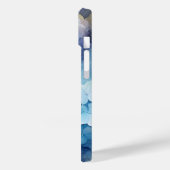 Coques Case-Mate iPhone Jolie aquarelle bleue Hydrangea Nom Modèle (Verso / Gauche)