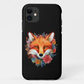 Coques Case-Mate iPhone Jolie aquarelle Fleur Fox (Dos)