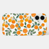 Coques Case-Mate iPhone Jolie aquarelle Orange Citrus Motif botanique (Verso (horizontal))
