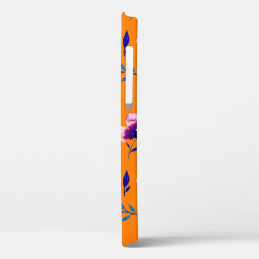 Coques Case-Mate iPhone Jolie aquarelle pivoine violet fleurs et (Verso / Gauche)