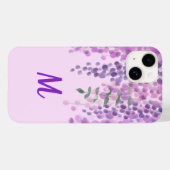 Coques Case-Mate iPhone Jolie Aquarelle violette claire Look Wisteria (Verso (horizontal))