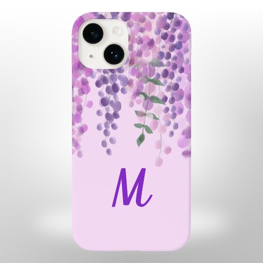 Coques Case-Mate iPhone Jolie Aquarelle violette claire Look Wisteria
