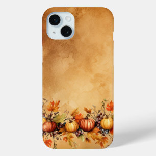 COQUE iPhone 15 MINI JOLIE AUTOMNE JAUNE ET ORANGE CITROUILLES
