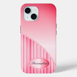 Coque Pour iPhone 15 Jolie bande rose