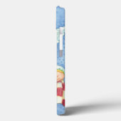 Coques Case-Mate iPhone Jolie bannière de joie d'ange de Noël de dessin an (Verso / Gauche)