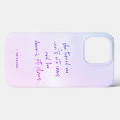Coques Case-Mate iPhone Jolie citation Pastel Dreams into Plans (Verso (horizontal))