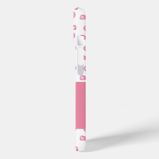 Coques Case-Mate iPhone Jolie coquette Monogramme Bow rose (Verso / Gauche)