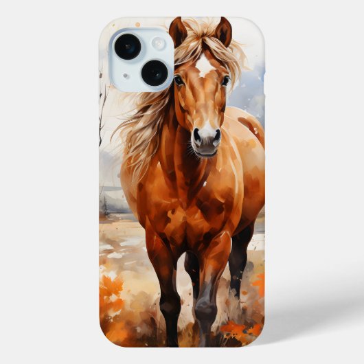 COQUES Case-Mate iPhone JOLIE COULEUR D'EAU CHEVAL THÈME CHEVAL (Verso)