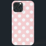 Case-Mate iPhone Case Jolie couleur Rose avec de grands Pois blancs<br><div class="desc">couverture téléphonique</div>