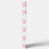 Coques Case-Mate iPhone Jolie couleur Rose avec de grands Pois blancs (Verso / Droite)
