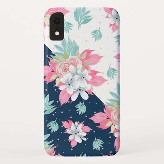 Coques Case-Mate iPhone Jolie décoration florale (Dos)