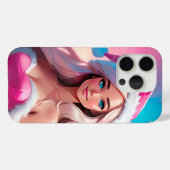 Coques Case-Mate iPhone Jolie Fille de Noël Rose 01 (Verso (horizontal))