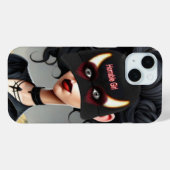 Coques Case-Mate iPhone Jolie fille horrible  (Verso (horizontal))