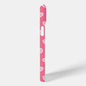 Coques Case-Mate iPhone Jolie fille rose Coeur Nom du monogramme (Verso / Droite)