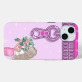 Coques Case-Mate iPhone Jolie fille & rose Fleurs élégantes design floral (Verso (horizontal))