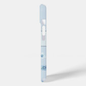 Coques Case-Mate iPhone Jolie fleur bleu aquarelle (Verso / Gauche)
