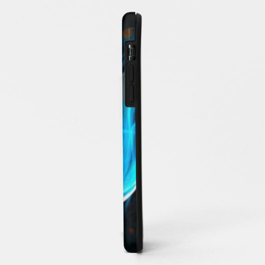 Coques Case-Mate iPhone Jolie fleur de lotus bleu (Dos/Gauche)