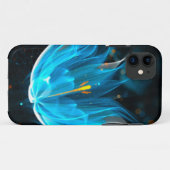 Coques Case-Mate iPhone Jolie fleur de lotus bleu (Dos (Horizontal))