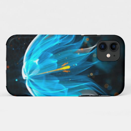 Coques Case-Mate iPhone Jolie fleur de lotus bleu  (Dos (Horizontal))