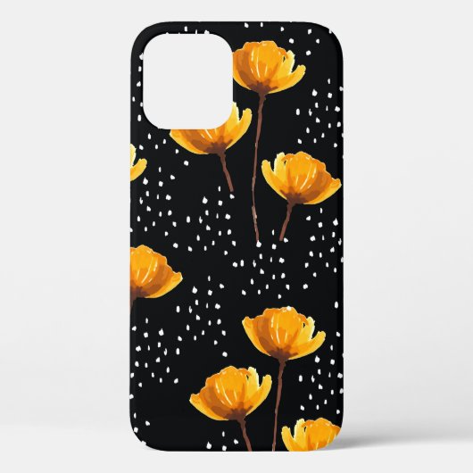Coques Case-Mate iPhone Jolie fleur et pois illustration motif (Verso)