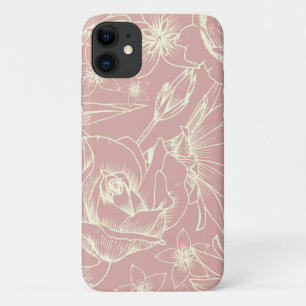 Case-Mate iPhone Case Jolie fleur rose pastel