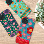 Coques Case-Mate iPhone Jolie Fleurs de nom Personnalisé Inspiritisme Moti