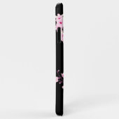 Coques Case-Mate iPhone Jolie florale Fleur de cerise Monogramme (Dos/Droite)