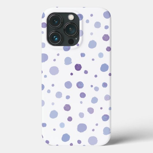 Coques Case-Mate iPhone Jolie illustration à points avec coups de pinceau (Verso)