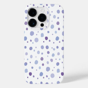 Coque Pour iPhone 14 Pro Jolie illustration à points avec coups de pinceau