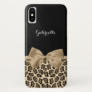 Coque Case-Mate Pour iPhone Jolie impression Jaguar Brown avec Bow en ruban et
