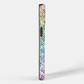 Coques Case-Mate iPhone Jolie Iridescente Argent Faux Parties scintillant  (Verso / Droite)