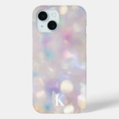 Coques Case-Mate iPhone Jolie Iridescente Soft Bokeh avec/ Initial (Verso)