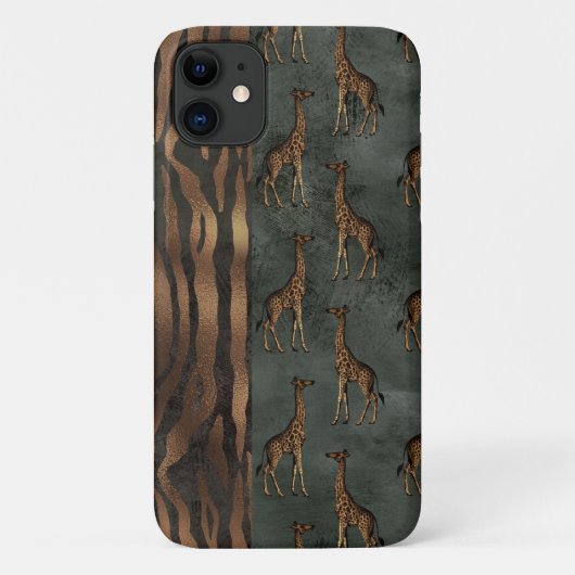 Coques Case-Mate iPhone Jolie Jungle Chic Tiger Giraffe (Dos)