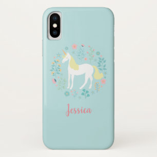 Case-Mate iPhone Case Jolie licorne & Fleurs Personnalisées