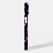 Coques Case-Mate iPhone Jolie lumière violette avec nom (Verso / Droite)