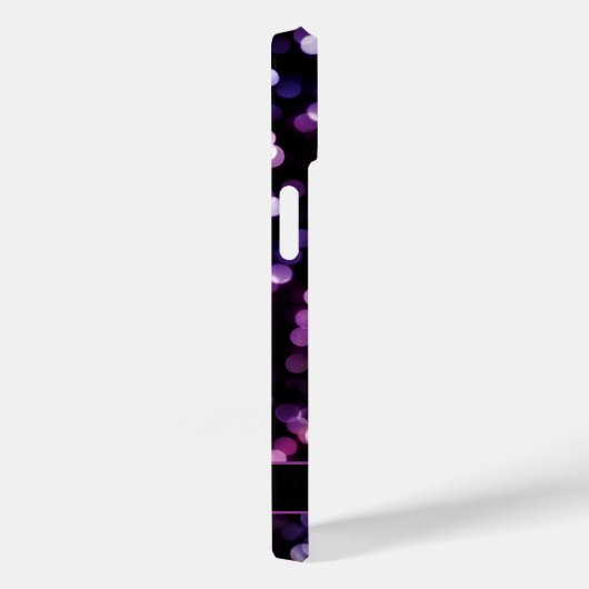 Coques Case-Mate iPhone Jolie lumière violette avec nom (Verso / Droite)