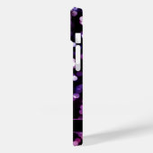 Coques Case-Mate iPhone Jolie lumière violette avec nom (Verso / Gauche)