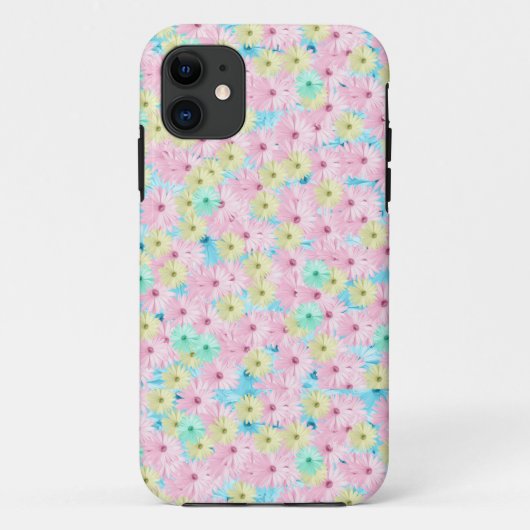 Coques Case-Mate iPhone Jolie marguerite bleue rose (Dos)