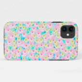 Coques Case-Mate iPhone Jolie marguerite bleue rose (Dos (Horizontal))