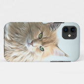 Coques Case-Mate iPhone Jolie oeuvre de chat (Dos (Horizontal))