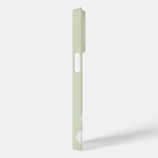 Coques Case-Mate iPhone Jolie orchidée blanche Monogramme (Verso / Droite)